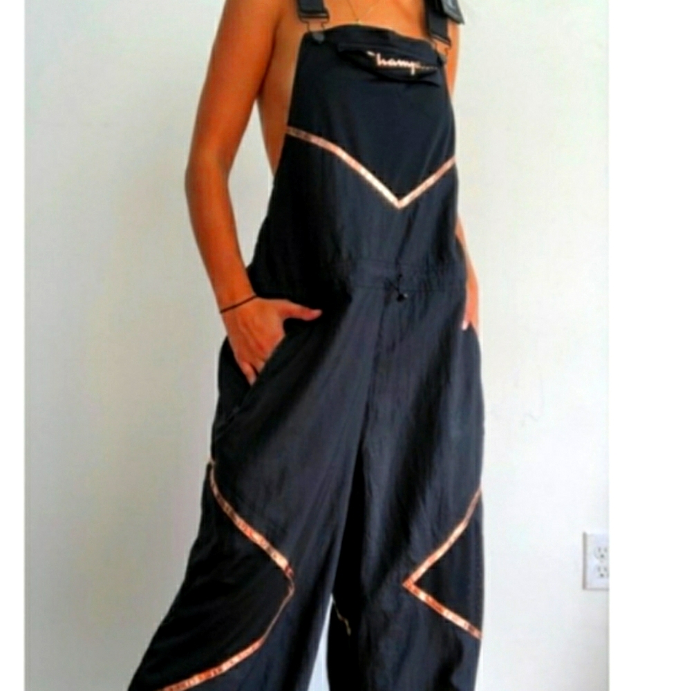 Champion parachute overall jumpsuit rose gold
